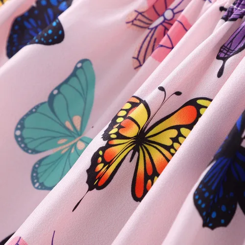 Miniatura 8 de RETSUGO Vestidos para niñas pequeñas, vestido casual de fiesta de cumpleaños, vestido de verano para niños pequeños, vestido de verano de 1 a 8 años