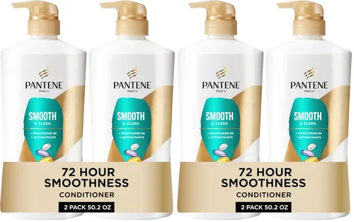 Miniatura 12 de Pantene Acondicionador, renovación diaria de la humedad, nutrientes Pro-V para cabello seco, teñido y lacio, hidratación y suavidad de 72 horas