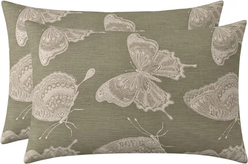 Miniatura 26 de RSH DECOR: Sunbrella - Juego de 4 almohadas lumbares, 20 x 12 pulgadas, tela de rendimiento resistente al agua y a la decoloración, fundas