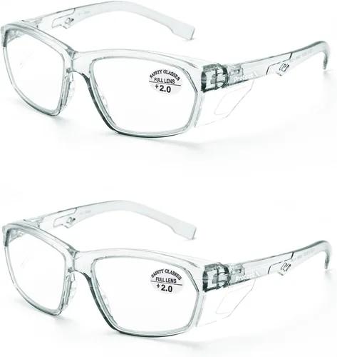 Miniatura 120 de ProtectX Elegantes gafas de seguridad antivaho y resistentes a los arañazos, gafas de protección UV, lentes de bloqueo de luz azul para hombres
