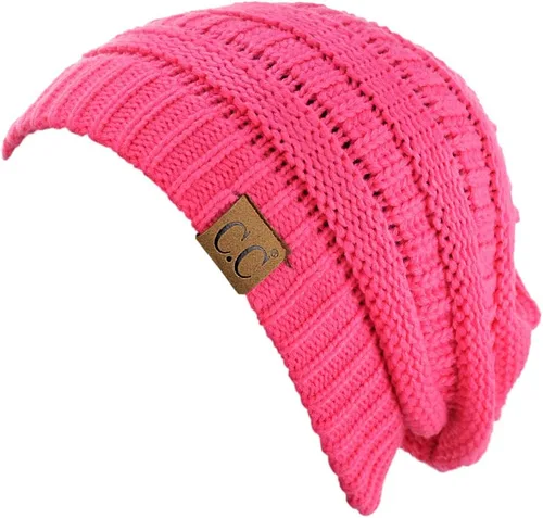 Miniatura 423 de C.C Trendy Warm Chunky Soft Stretch Cable Knit Beanie