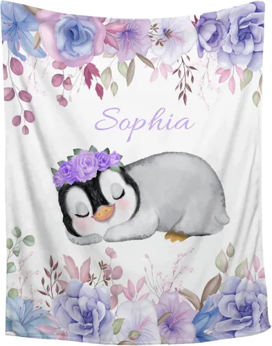 Miniatura 21 de Manta personalizada con nombre, manta personalizada para bebé, regalos conmemorativos para envolver cumpleaños de niños pequeños, mariposa
