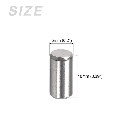 Miniatura 2 de METALLIXITY Pasador de clavija (0.197 x 0.394 in), 15 unidades, clavijas de soporte de estante de acero inoxidable 304, elementos de sujeción
