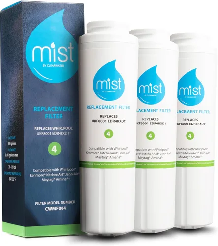 Miniatura 9 de Mist EDR4RXD1 Filtro de agua para refrigerador de reemplazo para filtro EveryDrop® 4 – Maytag® UKF8001AXX-200, UKF8001AXX-750, Whirlpool® UKF8001