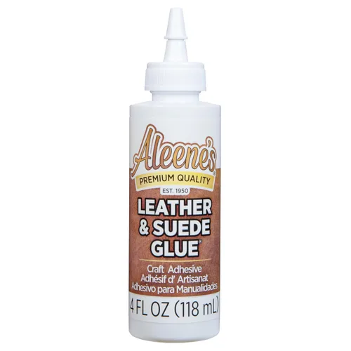 Miniatura 7 de Aleene's Pegamento para cuero y gamuza, adhesivo para manualidades, adornos, reparaciones ligeras, proyectos de cuero, 2 fl oz