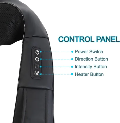Miniatura 8 de InvoSpa Masajeador Shiatsu con Calor - Almohada Masajeadora de Amasamiento de Tejido Profundo para Cuello, Hombros y Espalda - Masaje Eléctrico