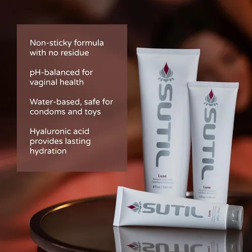 Miniatura 4 de SUTIL Sensual Luxury Lubricante sexual Luxe Lubricante ligero no pegajoso a base de agua Lubricante sexual botánico para mujeres, hombres