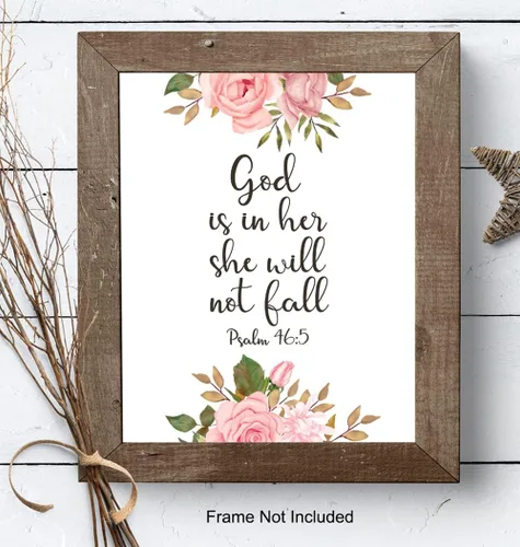 Miniatura 8 de Arte de pared grande de 11 x 14 pulgadas, decoración de pared con versículo bíblico inspirador, arte cristiano religioso, citas positivas, póster