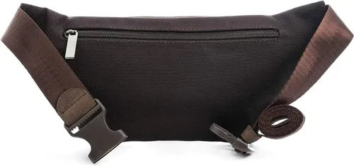 Miniatura 3 de VELEZ Riñonera de viaje Bolsa de cadera para hombre Riñonera de moda Bolso trasero con cinturón ajustable Marrón