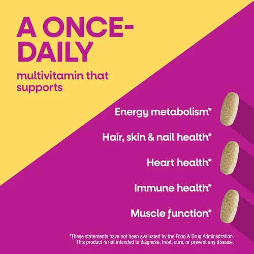Miniatura 3 de Nature's Way ¡Alive! Multivitamínico completo para mujeres, vitamina diaria para mujeres apoya el metabolismo de la energía celular, cabello, piel