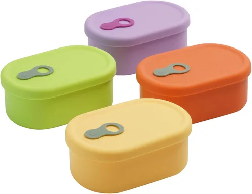 Miniatura 18 de Recipiente hermético de silicona prémium hecho en Corea con ventilación de vapor, sin BPA, a prueba de fugas, apto para microondas y congelador, 1
