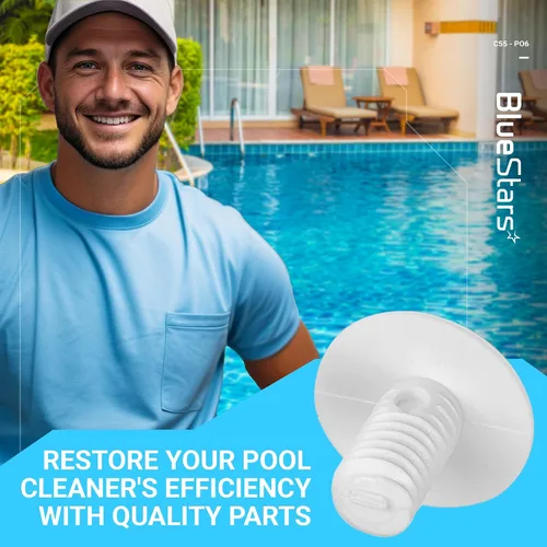 Miniatura 7 de BlueStars Tornillos de rueda para limpiador de piscinas 180/280 C-55 C55 y arandelas adicionales C64, piezas de repuesto – Compatible con limpiador
