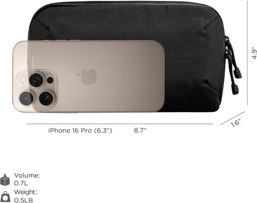 Miniatura 2 de ALPAKA Flight Pouch Pro - Bolsa cruzada pequeña para teléfono con ranuras para tarjetas RFID, soporte para pasaporte, bolsa para teléfono de viaje