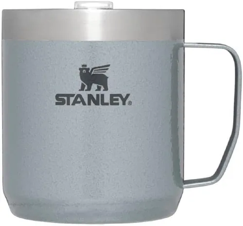 Miniatura 6 de STANLEY Stay-Hot Camp Mug - Taza de café con tapa a presión, taza para café, té y bebidas, taza de café aislada de acero inoxidable, sin BPA