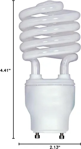 Miniatura 2 de Satco S8210 - Lámpara fluorescente compacta con base GU24 de 23 W, 4100 K, 2 unidades, 100 W igual