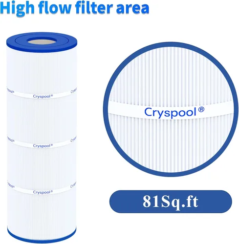 Miniatura 6 de Cryspool® 07066 Filtro compatible con CX580XRE, SwimClear C3025, C3030, PA81, C-7483, FC-1225, Cartucho de filtro de piscina de 4 x 81 pies