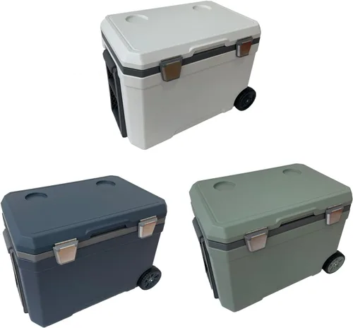 Miniatura 5 de Enfriador de camping de 48 cuartos de galón, caja de refrigeración portátil, adecuado para barbacoas, camping, picnics y otras actividades al aire