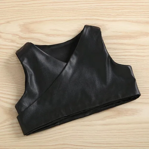 Miniatura 6 de TINXIEA Vestido tipo túnica de manga larga con botones para niñas pequeñas con chaleco de encaje, 2 piezas, ropa para bebé