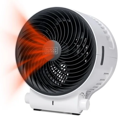 Miniatura 11 de BLACK+DECKER - Calentador de espacio portátil de 1500 W, calentador de espacio pequeño con protección contra sobrecalentamiento para uso en Blanco