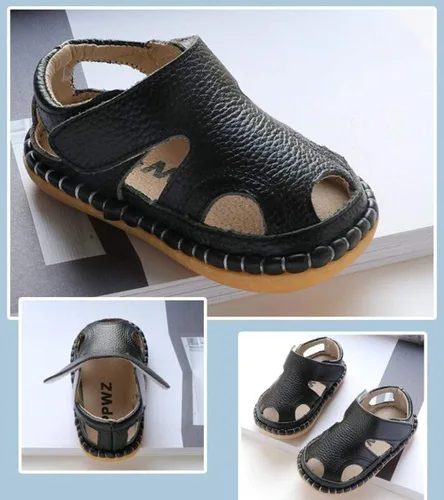 Miniatura 5 de DADAWEN Sandalias atléticas de cuero para exteriores para bebés y niñas