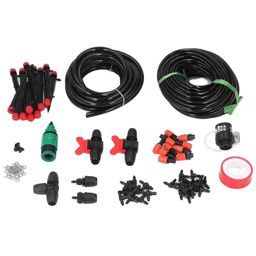 Miniatura 9 de Kit de riego por goteo micro Sistema de nebulización de jardín de ahorro de agua para césped/invernadero/patio Tubo de 8/0.472 in y 4 / 0.276 in