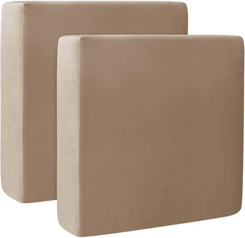 Miniatura 51 de Fundas de cojín de terciopelo para sofá, funda elástica para cojín de sofá suave, protector de muebles extraíble y lavable para sala de estar, Negro