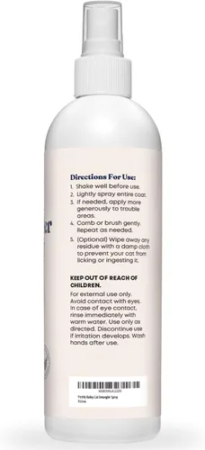 Miniatura 5 de Freshly Bailey Spray desenredante para gatos – Spray desenredante para mascotas – Desenredante natural y acondicionador sin enjuague para tu gato