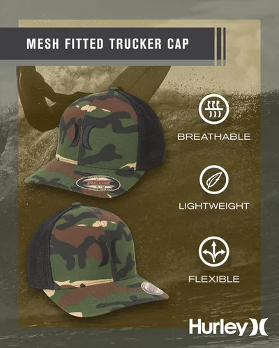 Miniatura 2 de Hurley Sombrero para hombre - Laguna Icon Mesh Fitted Trucker Cap