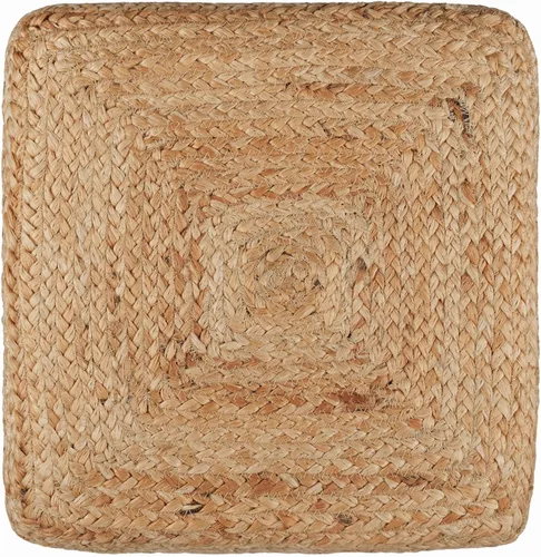 Miniatura 5 de REDEARTH Taburete de puf cubo, otomano Puf trenzado de yute para el reposapiés sentado para la sala de estar, dormitorio, guardería, patio, salón
