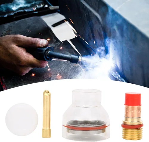 Miniatura 4 de Garosa Antorcha de lente de gas Collet Body Glass Cup Soldadura Kit de antorcha Accesorios para antorcha WP-17/18/26 Accesorios de antorcha Piezas