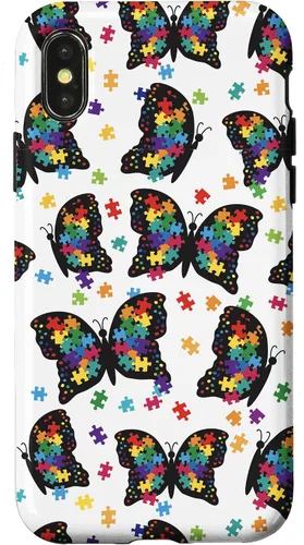 Miniatura 5 de Funda con patrón de rompecabezas de mariposa para iPhone 17