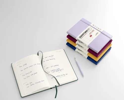 Miniatura 2 de LEUCHTTURM1917 - Agenda semanal de 18 meses de tapa dura mediana A5, julio de 2023 - diciembre de 2024, inglés, tapa dura, lila