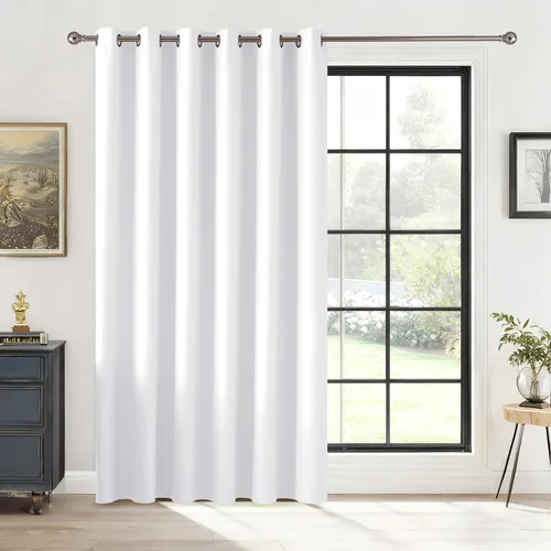 Miniatura 147 de RYB HOME - Cortinas extra largas con bloqueo de luz, persianas opacas insonorizadas para privacidad para cine en casa, oficina, fondo de patio, sala
