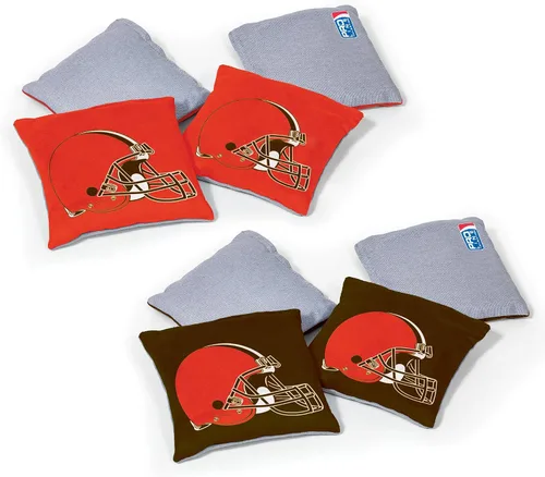 Miniatura 34 de Wild Sports - Bolsas de frijoles de doble cara de fútbol americano profesional de la NFL, 8 unidades, bolsas de lanzamiento de primera calidad