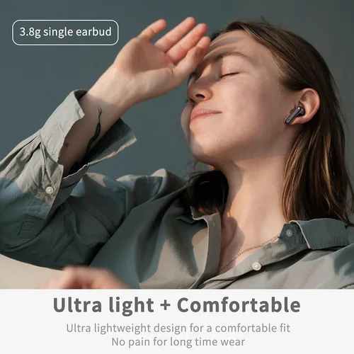 Miniatura 6 de Auriculares inalámbricos, Bluetooth 5.4 con 4 micrófonos ENC con cancelación de ruido, nuevos auriculares inalámbricos HiFi Stereo Deep Bass 40H