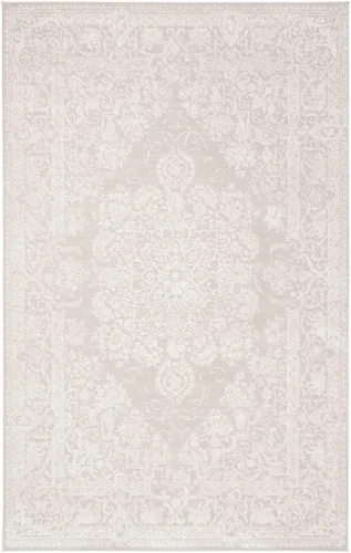 Miniatura 5 de SAFAVIEH Alfombra de área de 9x12 pies - Colección Reflection - Grande - Beige y crema, no desprende pelusa y es fácil de limpiar, ideal para sala
