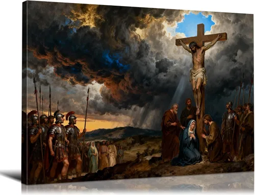 Miniatura 30 de Decoración de pared religiosa cristiana de 5 paneles de Leonardo Da Vinci, arte de pared de La última cena, imágenes de Jesús para decoración