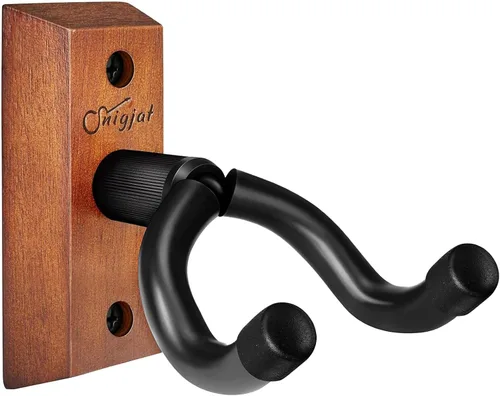 Miniatura 13 de SNIGJAT Soporte de Pared para Guitarra Paquete de 2, Gancho Colgador de Pared para Guitarra con Tornillos, Colgador de Montaje de Madera Dura