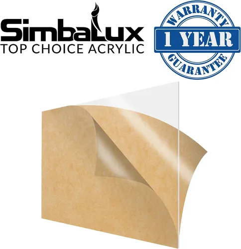 Miniatura 6 de SimbaLux Hoja acrílica transparente de plexiglás fundido de 8 x 10 pulgadas, 0.08 pulgadas de grosor (0.079 in), paquete de 5 tableros de vidrio