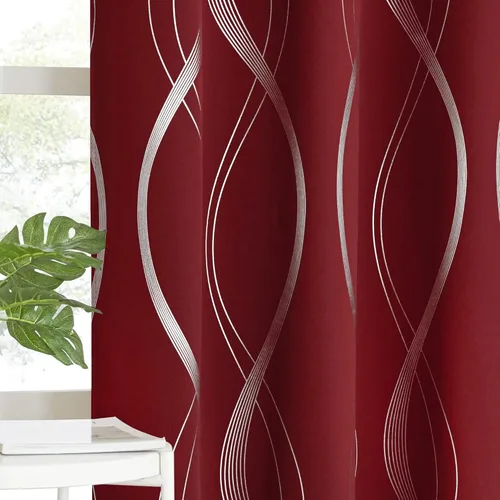 Miniatura 35 de NICETOWN Paneles de Cortinas Opacas para Dormitorio - Tratamiento de Ventanas con Aislamiento Térmico, Ojales Sólidos, Cortinas Opacas con Diseño