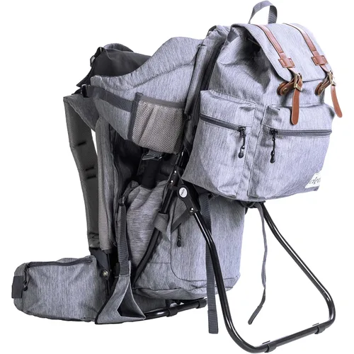 Miniatura 2 de ClevrPlus Urban Explorer - Mochila para bebé, color gris jaspeado
