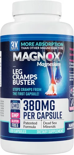 Miniatura 10 de MAGNOX® 520 Suplemento de magnesio de 520 mg de magnesio de alta absorción para hombres y mujeres con minerales del mar muerto 3 veces más