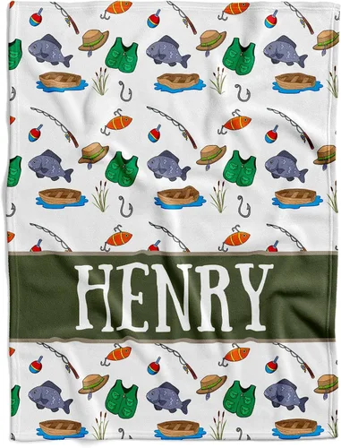 Miniatura 15 de Manta de bebé personalizada de pesca con mosca, manta de pescado para bebé, manta de hitos mensuales para bebé, manta de hito para bebé, manta