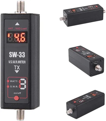 Miniatura 3 de Medidor de energía y SWR de mano,100W Mini Digital VHF UHF SMA Hembra Potencia y SWR Medidor,Medidor de walkietalkie de mano, Medidor SWR