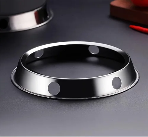 Miniatura 2 de 2 anillos para wok, estante de acero inoxidable, tamaño reversible de 7¾ pulgadas y 9¾ pulgadas para uso en la cocina.. 2 PIEZAS