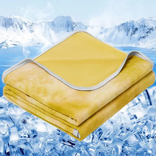 Miniatura 20 de inhand Manta refrescante (50 x 60 pulgadas), mantas refrescantes para personas que duermen con calor, absorbe el calor para mantener a los adultos