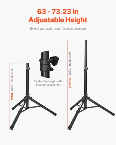 Miniatura 5 de VEVOR Sistema PA portátil, alimentado por 2000 W (PMPO), sistema de sonido con mezclador de 3 canales, altavoces duales, Bluetooth inalámbrico