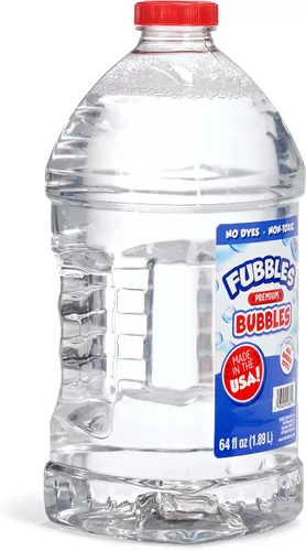 Miniatura 6 de Little Kids Bubbles by Fubbles Fabricado en los Estados Unidos Solución de burbujas no tóxicas de 64 onzas Solución de recarga para máquinas