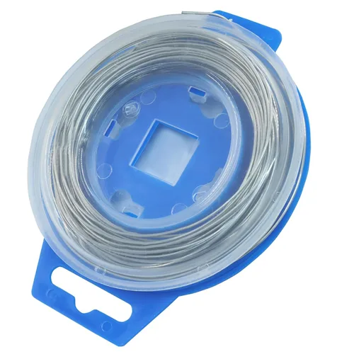 Murtenze Alambre de bloqueo de seguridad de 50 pies (.032), alambre de seguridad giratorio de acero inoxidable para reparar motocicletas, atar