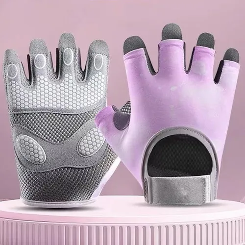 Miniatura 4 de 2 guantes de levantamiento de pesas para hombres y mujeres, protección completa de la palma y transpirables, guantes de entrenamiento para gimnasio